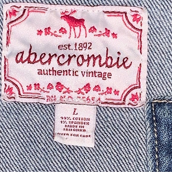 Abercrombie Authentic Vintage Girls Denim Jacket - Picture 4 of 4